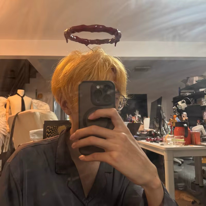 Anime Makima Cosplay Zubehör, Rot, Unisex - Bild 4