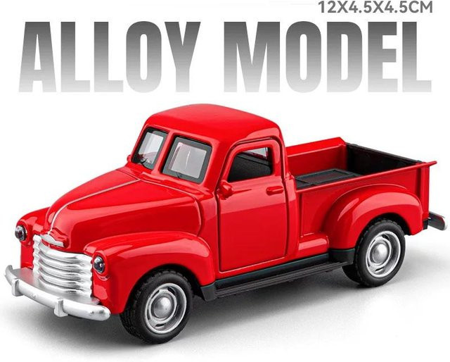 Linyi Toy Car Oldtimer Pickup, Modell Spielzeugauto, 1:36, Metall, ab 14 Jahren - Bild 1