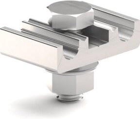 Schletter Solar Blitzschutzklemme aus Aluminium in Silber für Ø 8mm - Bild 1