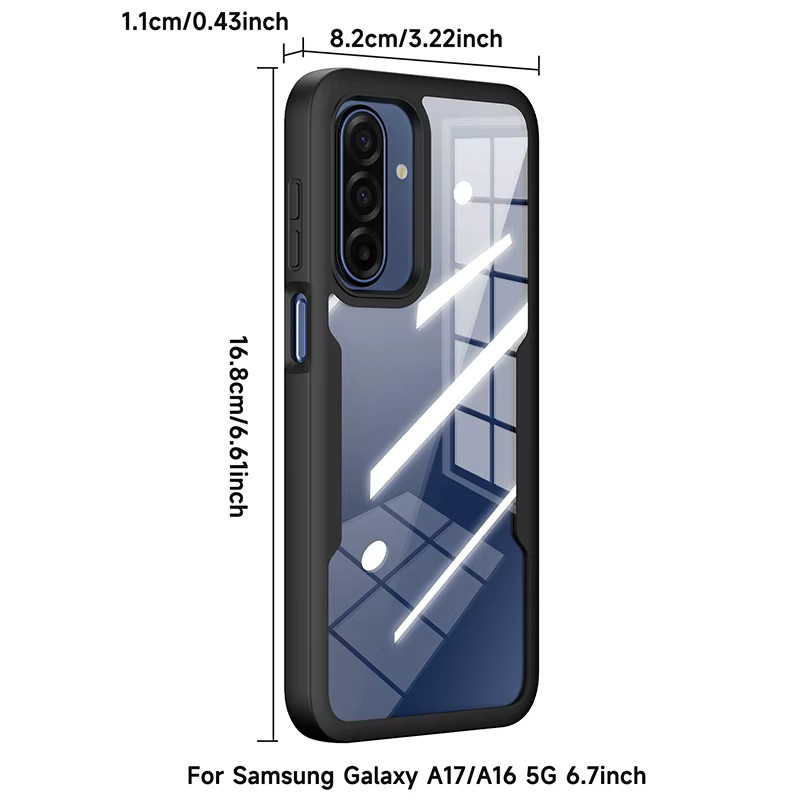 360-Grad-Ganzkörper-Displayschutz für Samsung Galaxy A56 A55 A54 A53 A36 A35 5G A17 A16 A15 A14 A13 A12 in Schwarz - Bild 3