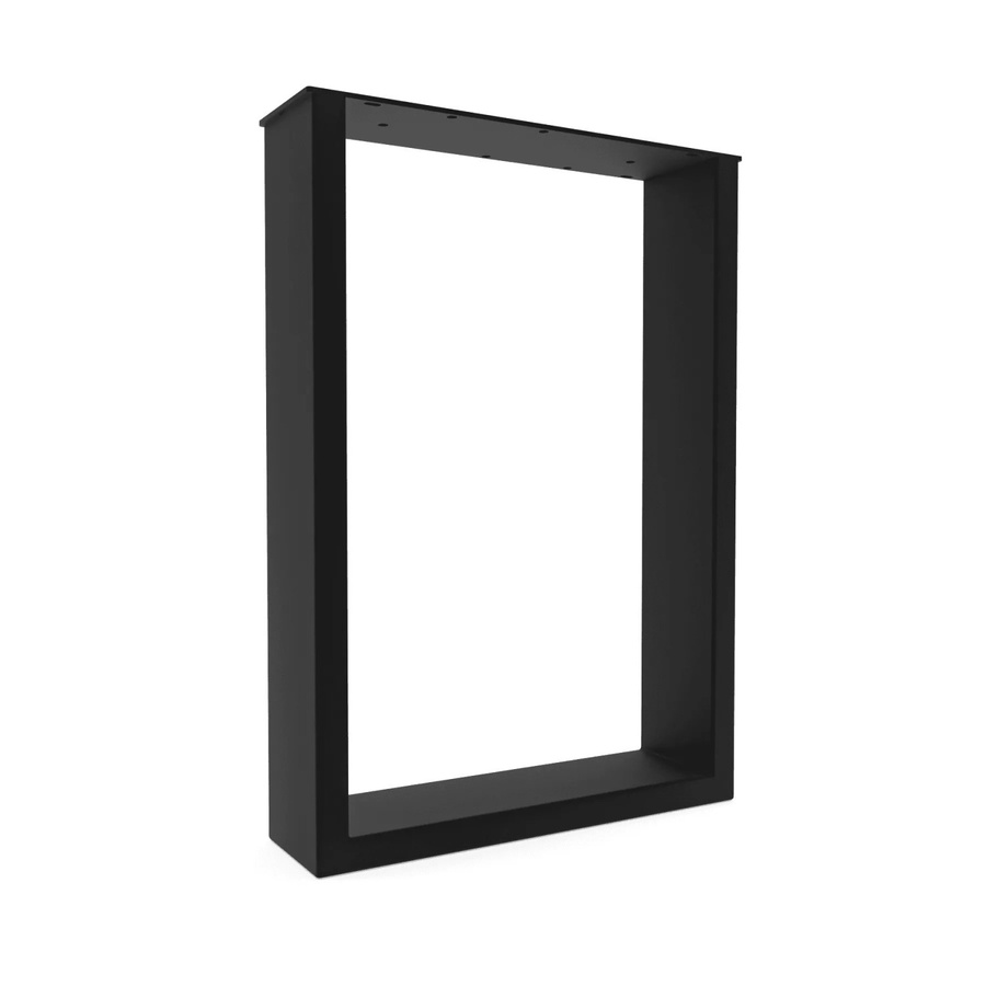 HEVVA Tischkufe BASEL Tischbein aus Metall in Schwarz Matt, Tiefe: 30 cm, Höhe: 43 cm - Bild 2