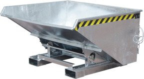 Bauer EXPO-E 900 Spänebehälter Typ E, feuerverzinkt, silber, B: 157 cm, H: 126 cm, T: 83,5 cm - Bild 1