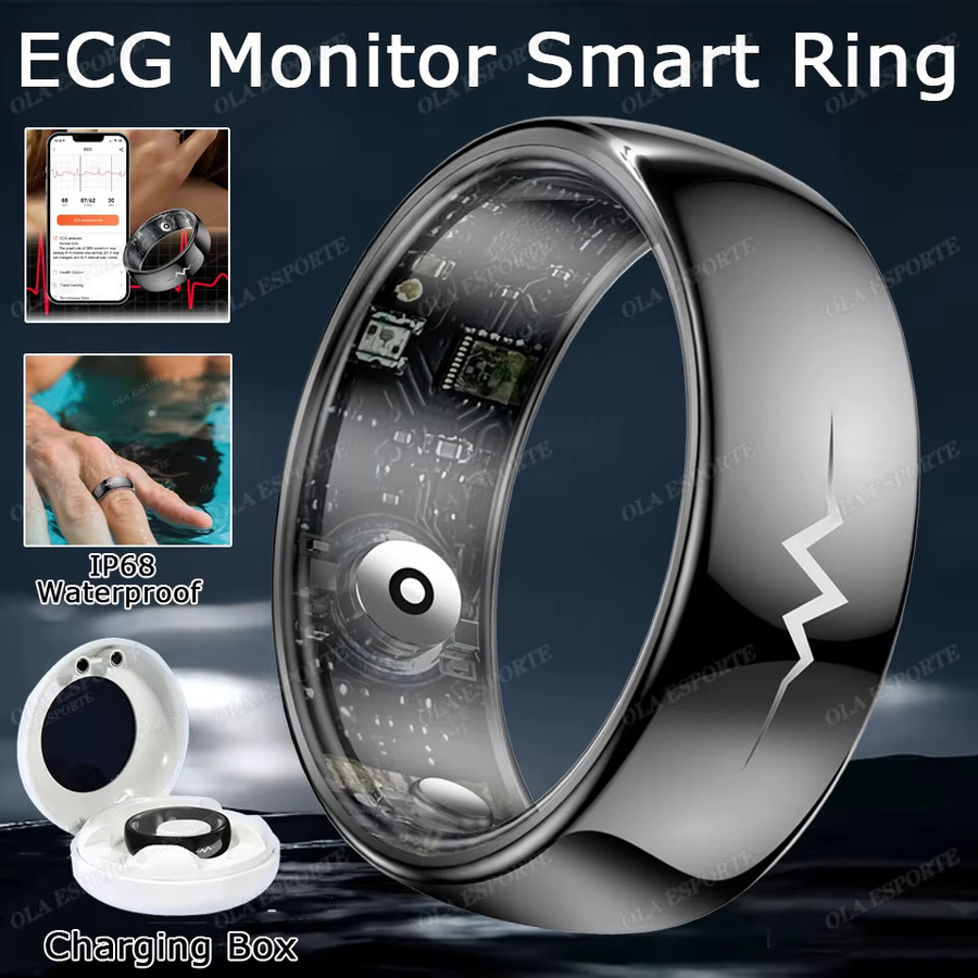 Ola Esporte Smart Ring, Bluetooth, Black, 5ATM Wasserdicht, Männer Frauen - Bild 7