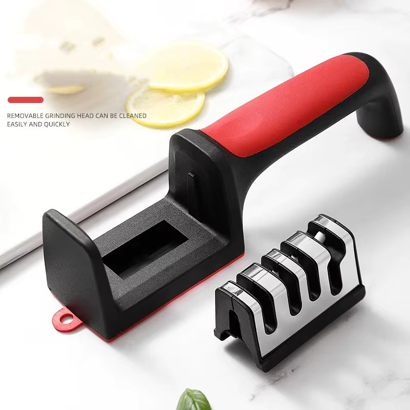 RSCHEF Ergonomischer 4/3-stufiger Messerschärfer in Schwarz - Bild 4