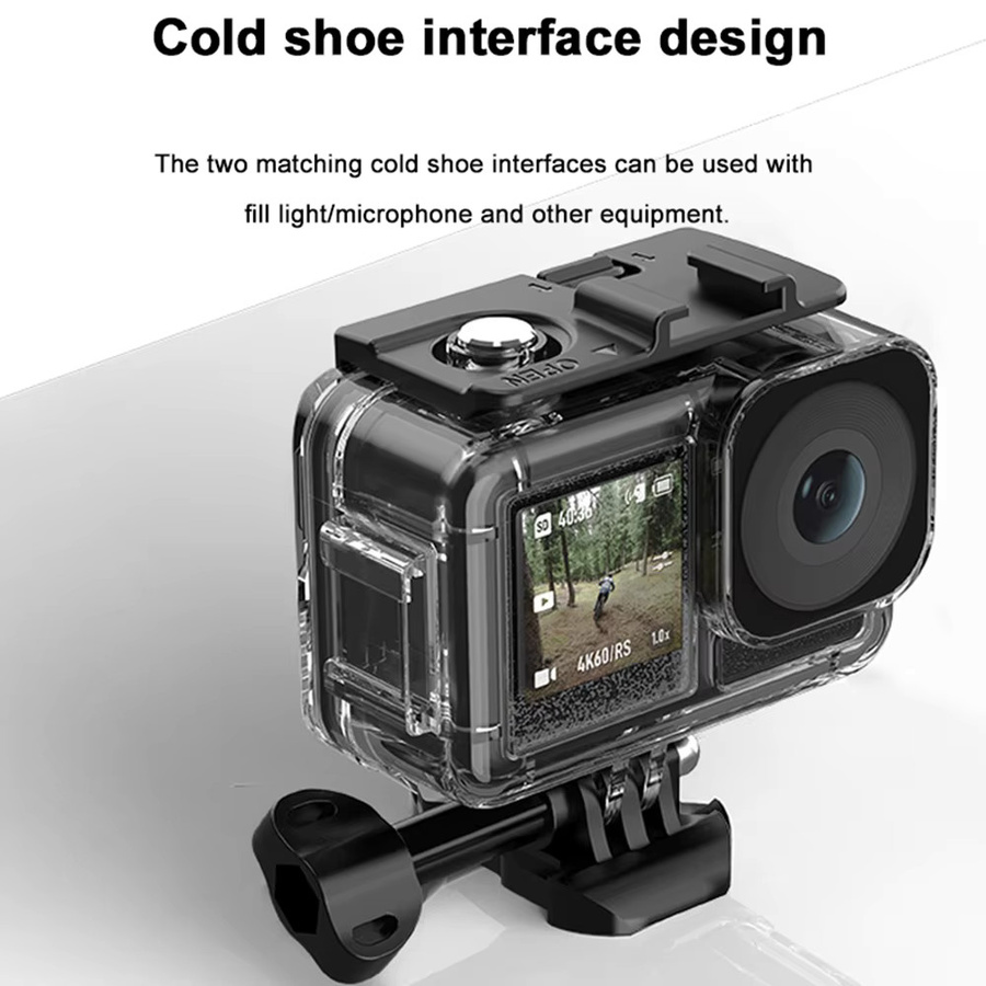 DJI OSMO Action 5 PRO, 4 und 3 Wasserdichtes Tauchgehäuse Set mit Schutzhülle für deine Action Kamera, transparent - Bild 3