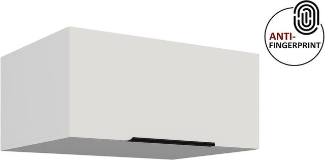 Küchen Aufsatzschrank ARIA Weiß ultra matt Anti Fingerprint Breite: 80 cm - Bild 1