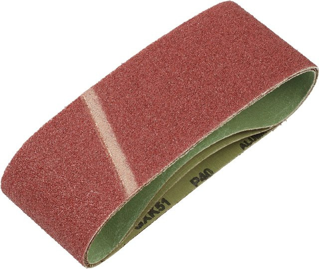 LUX-TOOLS Schleifband Classic für Holz und Metall, Körnung K40, Breite: 7,5 cm, Länge: 45,7 cm - Bild 1