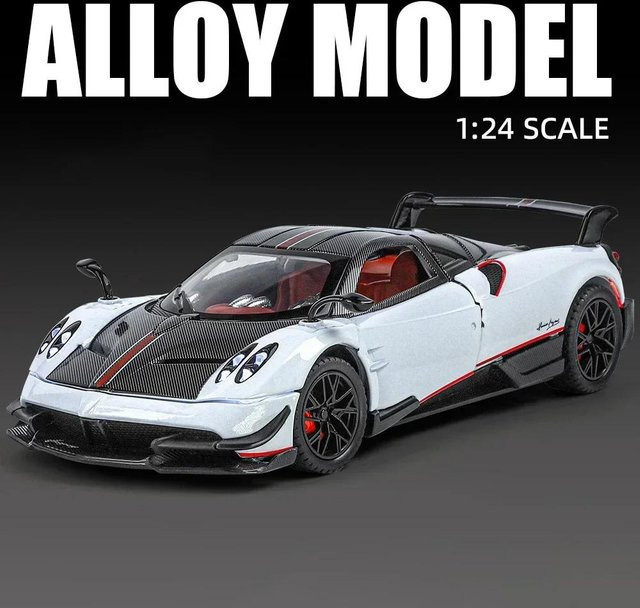 Linyi toy car Pagani Huayra Bc Sportmodell, 1:24, Metall, ab 14 Jahren - Bild 1