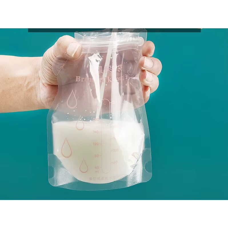 XUNYI Muttermilch-Aufbewahrungsbeutel, 30 Stück, 250 ml, BPA-frei, auslaufsicher und gefriergeeignet, transparent - Bild 4
