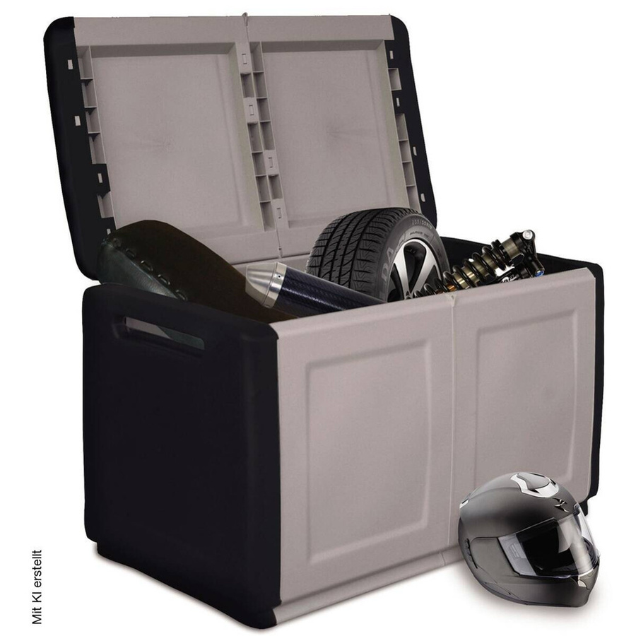 ArtPlast Multibox Cubo Aufbewahrungsbox Schwarz und Grau B/H/L: 53 x 57 x 96 cm - Bild 3