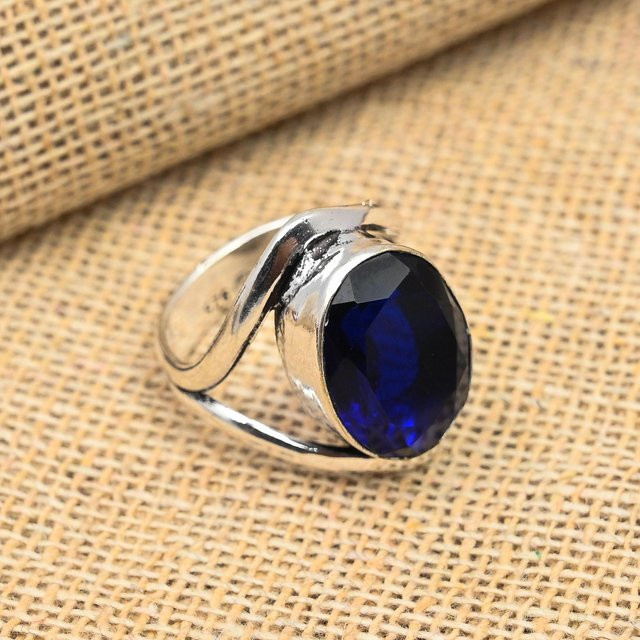 Copperie Ring 925 Silber, Saphir, Damen - Bild 1