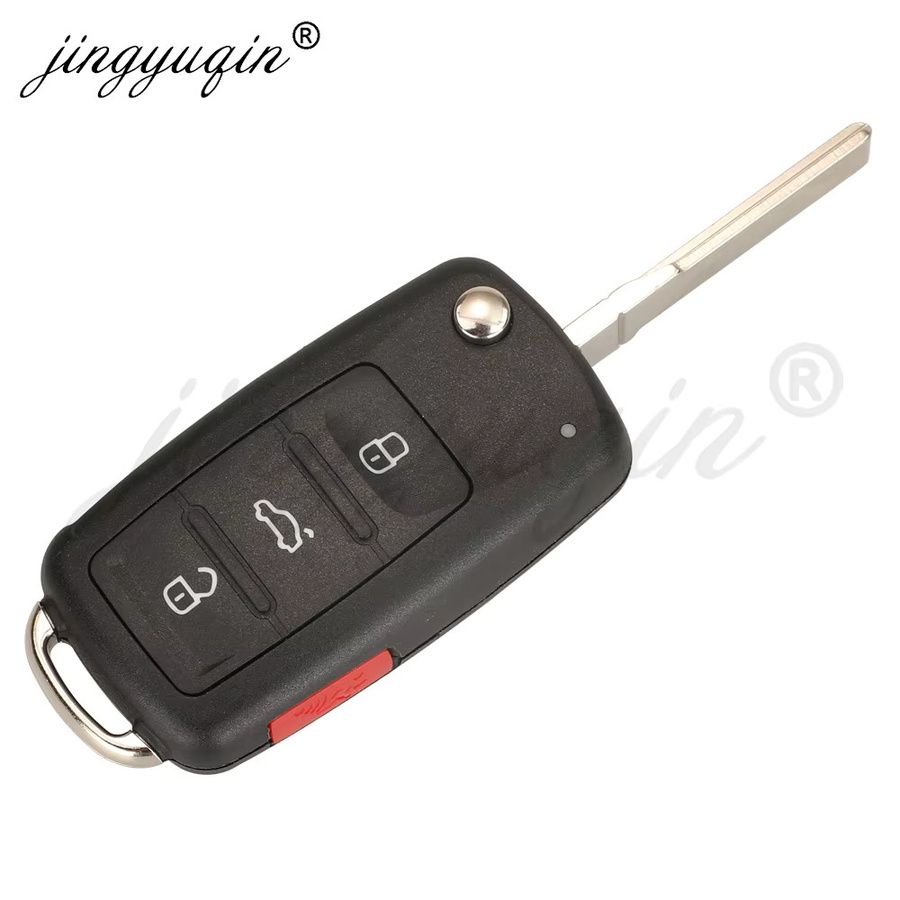 VW Auto Fernbedienung Schlüssel 315/434 MHz in Schwarz für Scirocco Passat Jetta Beetle Caddy Multivan Amarok Transporter 5K0837202BJ - Bild 2