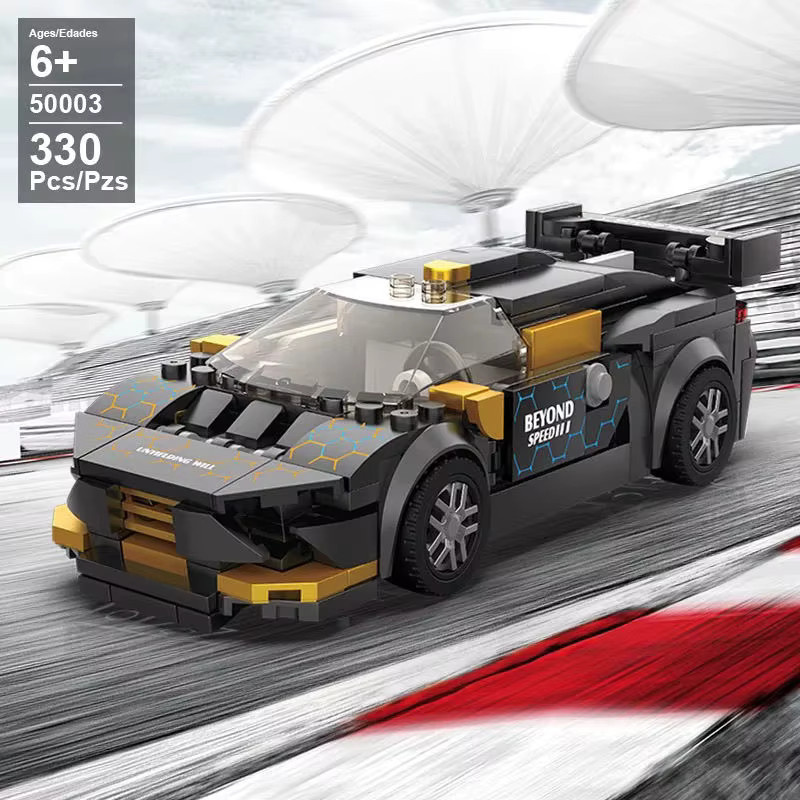 SEMBO BLOCK Technisches City-Speed-Rennwagen-MOC-Bausteinset, Sportrennwagen-Modell, ab 6 Jahren - Bild 2