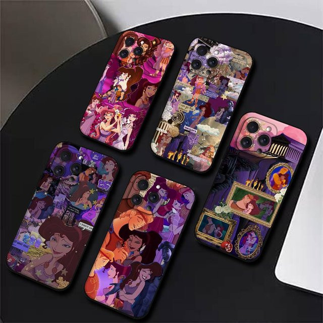 Mesuca Handyhülle im Cartoon Hercules Design für iPhone 17 16 15 14 13 12 11 Pro Max X XR XS in Schwarz und Multicolour - Bild 1