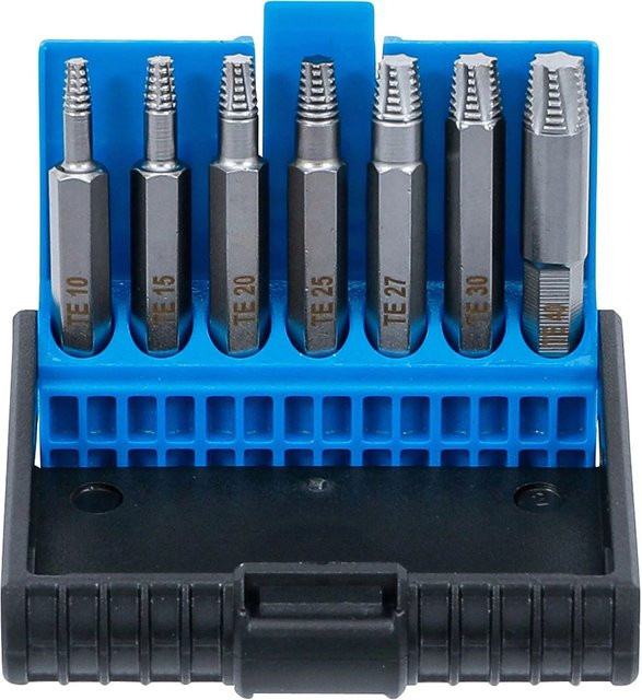 BGS Schraubenausdreher-Satz für defekte Torx-Profile T10 bis T40, 7-teilig, silber - Bild 2
