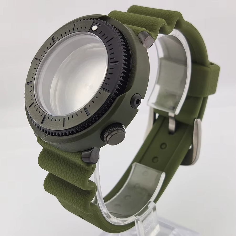 OUMASHI Herrenuhr Edelstahl, Silber, Silikon, Modern - Bild 2