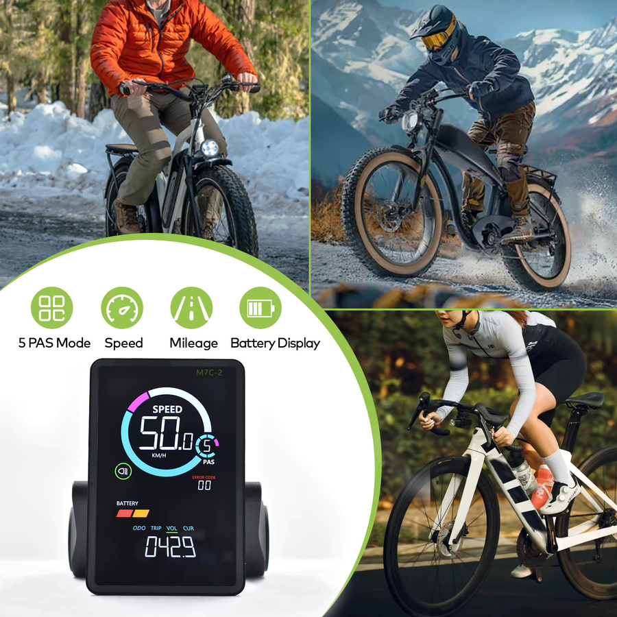 Haytrix M7C-2 E-Bike Display Bildschirm in Schwarz für E-Bike Conversion Kits - Bild 6