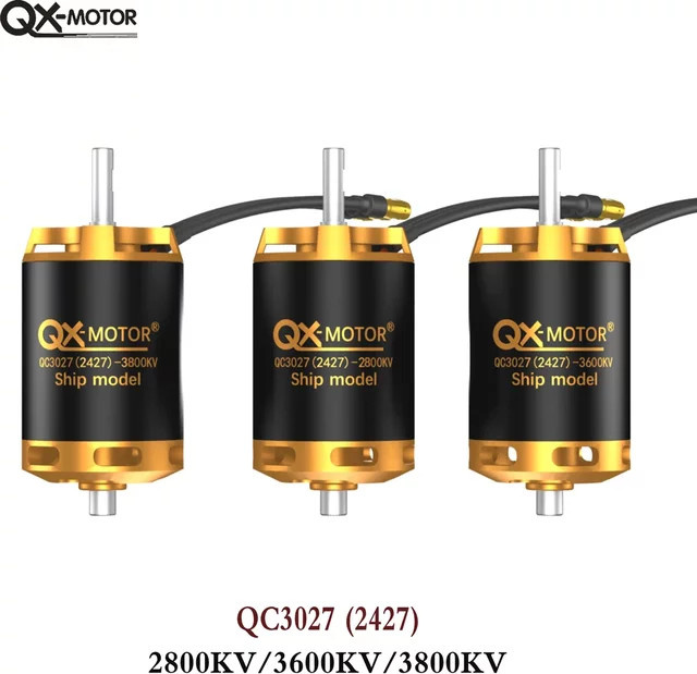 QX-MOTOR QC3027 Bürstenloser Motor, für RC Auto- und Bootmodelle, mit 120A ESC - Bild 1