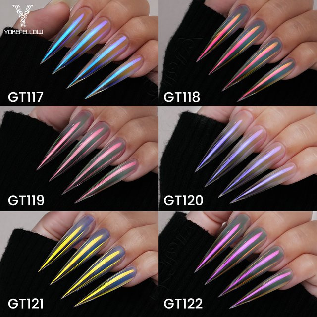 YOKEFELLOW GleamTap Cushion Aurora Chrom-Nagelpuder, Blush Tide - Bild 1