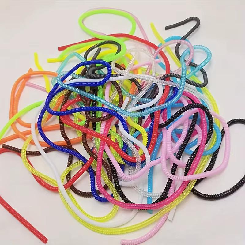 Bunter Federkabelschutz für USB-Ladekabel und Kopfhörerkabel, 1,4 m Länge, Multicolour - Bild 3