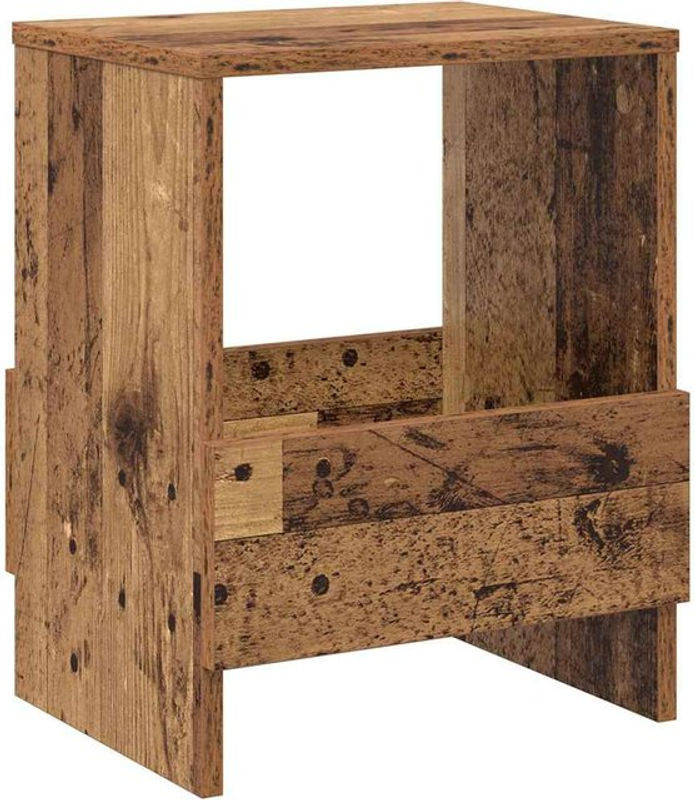Magazinregal aus Altholz von vidaXL in Braun und Natur, freistehendes Bücherregal im Landhausstil, B/T/H: 35 x - Bild 1