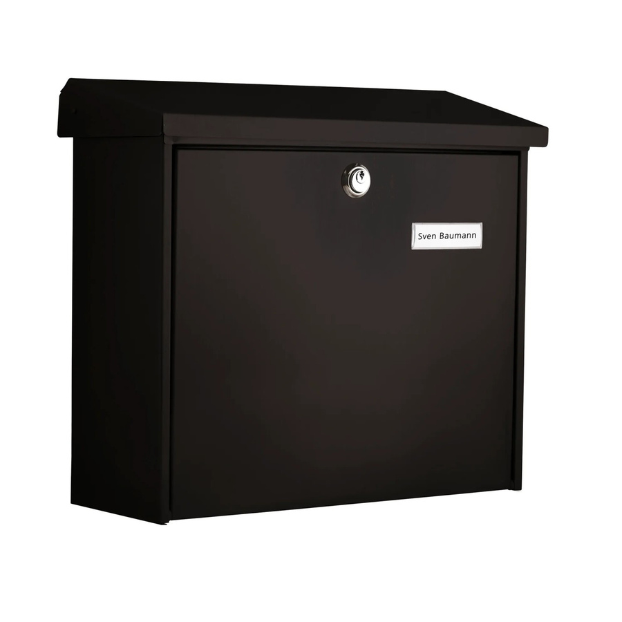 Burg Wächter Briefkasten Comfort 913 aus Stahlblech Schwarz B: 38,0 cm, H: 34,0 cm, T: 2,0 cm - Bild 2