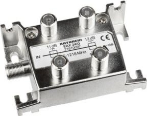 Kathrein F-Endabzweiger 4-fach 5-1218 MHz 11/12dB EAX 24/G in Silber - Bild 1