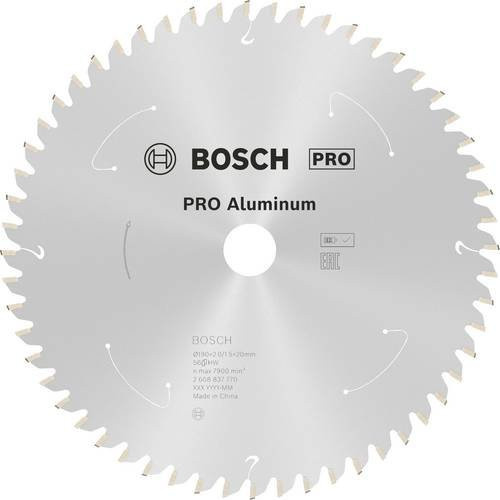 Bosch Kreissägeblatt Standard für Aluminium für Akkusägen, Durchmesser: 190 mm, Bohrung: 20 mm, 56 Zähne - Bild 1