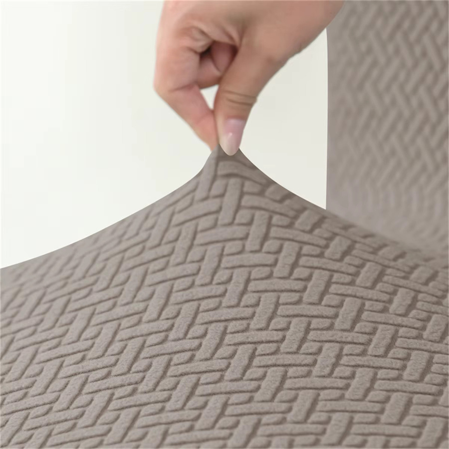 Yupartex Jacquard Stretch Stuhlbezug für Esszimmerstühle, einfarbig und elastisch, armlos - Bild 2