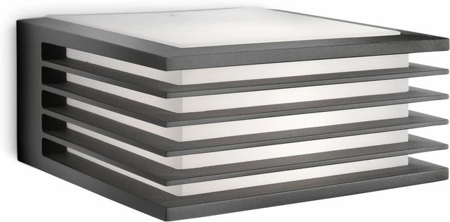 Philips Wandleuchte Shades Up/Down in Anthrazit aus Aluminium, B/T/H: 8,2 x 17,1 x 17 cm - Bild 1