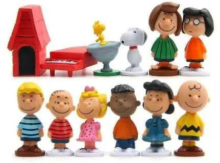 Peanuts Snoopy Charlie Sally Woodstock Mini Figur, 12-teiliges Set, ab 14 Jahren - Bild 1