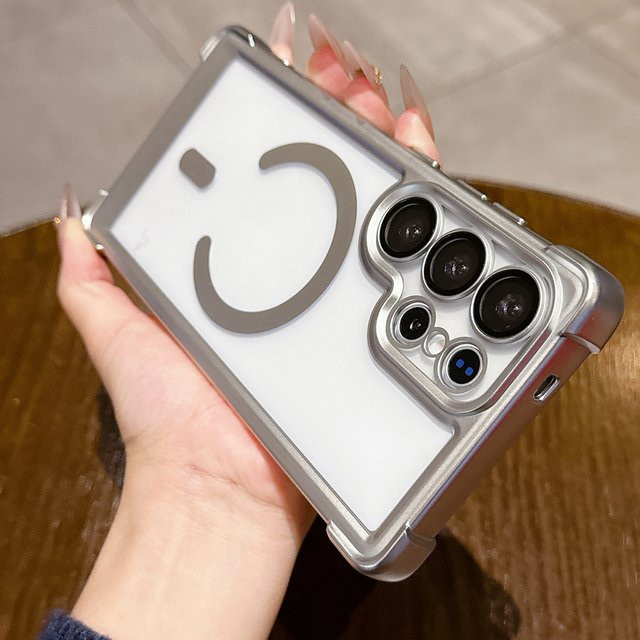 Magnetische Schutzhülle für Samsung Galaxy S26 Ultra und S26 Plus, Transparente MagSafe kompatible Hülle mit galvanisiertem Stoßfänger und Kameraschutz - Bild 1
