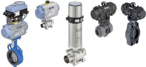 Bürkert Kugelhahn-Antriebseinheit 217258 8805 in Silber - Bild 1