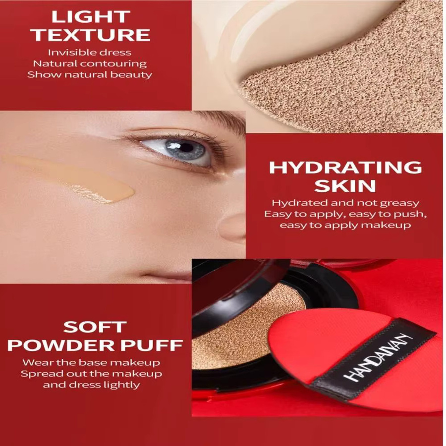 Handaiyan Long Wear Air Cushion Foundation, Toffee, Damen, natürliches Finish - Bild 3