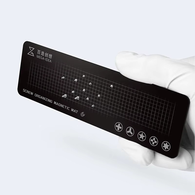Mega-idea Magnetisches Schrauben-Aufbewahrungspad doppelseitig für Handy-Reparatur B: 15 cm, T: 4,5 cm - Bild 3