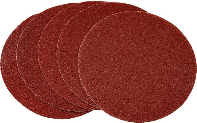 LUX-TOOLS Schleifauflage für Exzenterschleifer in Rot mit Ø 125 mm und Körnung 40 - Bild 1