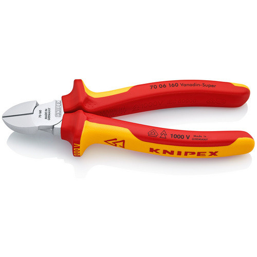Knipex Seitenschneider aus Stahl in Rot/Gelb/Mehrfarbig - Bild 4
