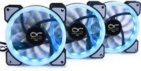 Alphacool Eiszyklon Aurora LUX Digital RGB Gehäuselüfter 3er Kit, Multicolour, B/T/H: 12,0 x 12,0 x 2,5 cm - Bild 1