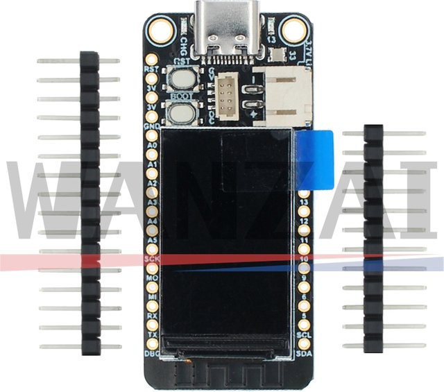 AITEWIN ROBOT ESP32-S3 Entwicklungsboard mit 1,14 Zoll TFT-Display in Schwarz - Bild 1