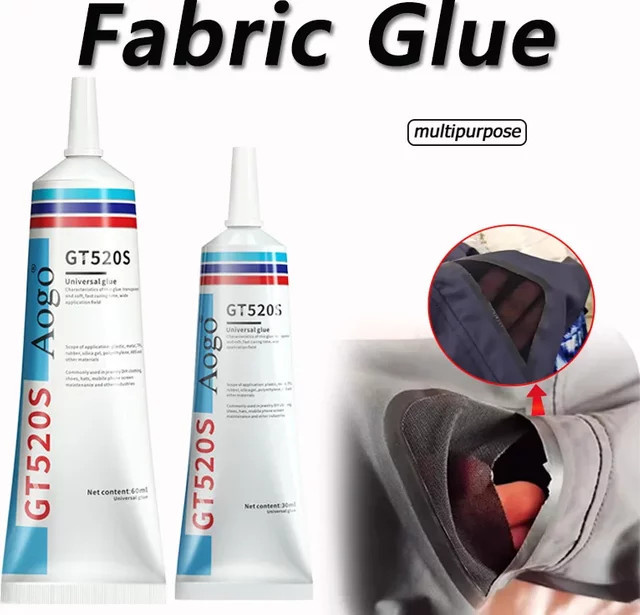 Starker Mehrzweck-Stoffkleber für Kleidung und DIY-Reparaturen, wasserdicht, Weiß - Bild 1