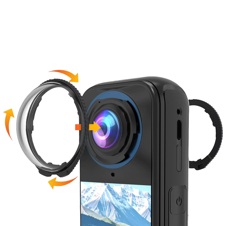 Insta360 X4 Air Linsenschutz aus gehärtetem Glas in Transparent mit HD-klarer Anti-Fingerabdruck-Beschichtung - Bild 7
