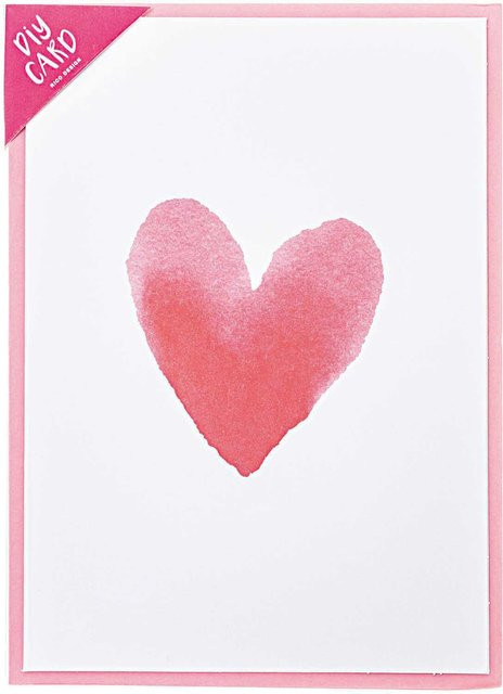 Rico Design Paper Poetry Grußkartenset It must be love in Weiß und Rot - Bild 1