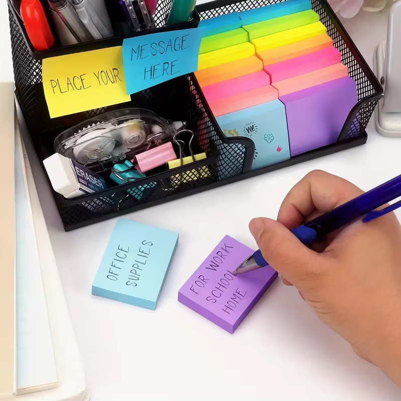 8 Stück selbstklebendes Notizpapier in Multicolour, 400 Blatt Lernhilfe für Büro und Studium - Bild 3