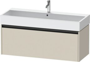 Duravit Waschtischunterschrank Ketho.2 in Tau matt mit einem Auszug, wandhängend, B: 118,4 cm, T: 46 cm, H: 44 cm - Bild 1