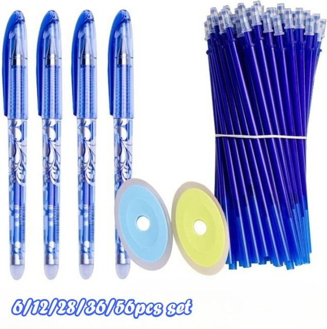 TWBEB Löschbarer Gelstift mit Nadelspitze 0,5 mm, wärmeaktivierbare blaue Tinte, nachfüllbares Schreibwerkzeug - Bild 1