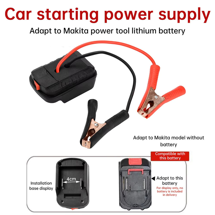 Auto Lithium-Batterie Konverter Ladegerät mit Clip und Zünder-Adapter für Starthilfe und Notstrom DIY Werkzeugset - Bild 5