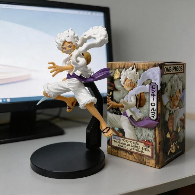 Bandai One Piece Nika Monkey D Luffy Actionfiguren, 18cm, Kunststoff - Bild 1