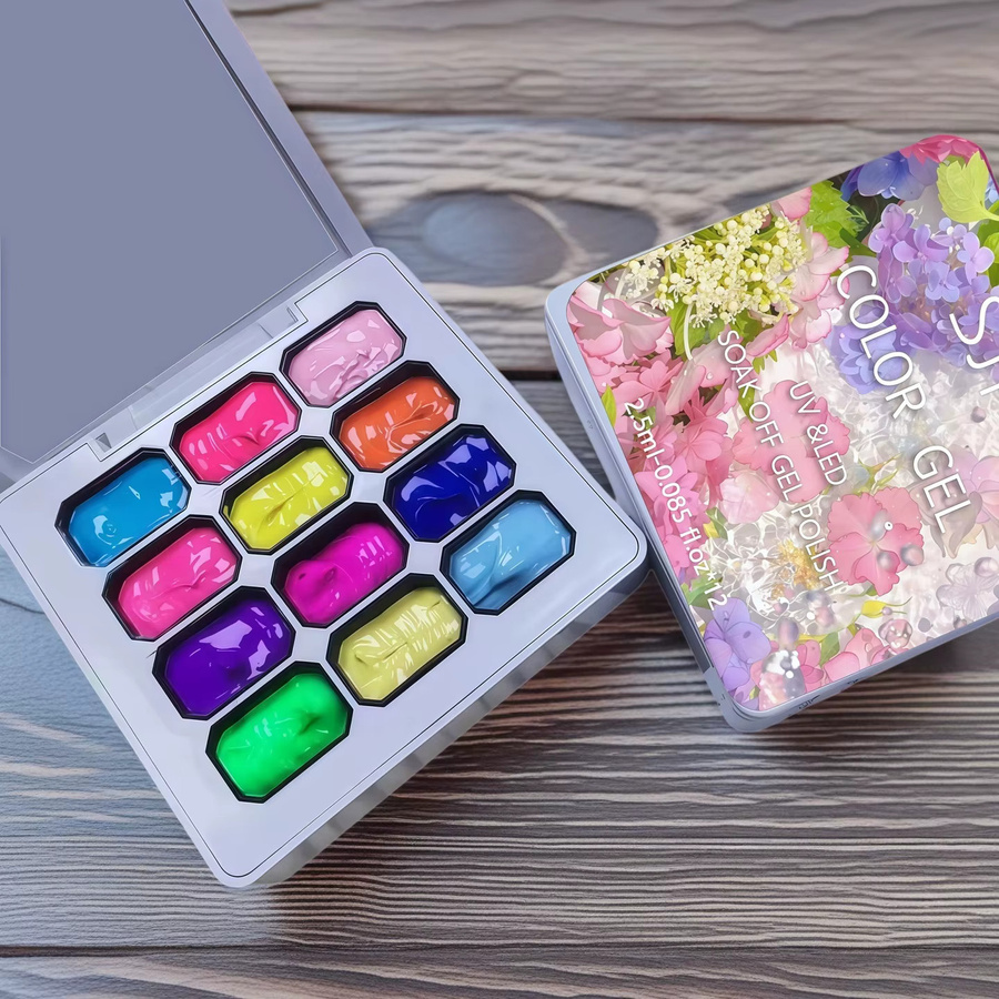 SJP Nagelgel Regenbogen-Fluoreszierend, Glänzend, 02 - Bild 2