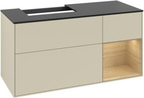 V&B Waschtischunterschrank Finion in Grau lackiert, Breite: 120 cm, Tiefe: 50,1 cm, Höhe: 50,1 cm - Bild 1