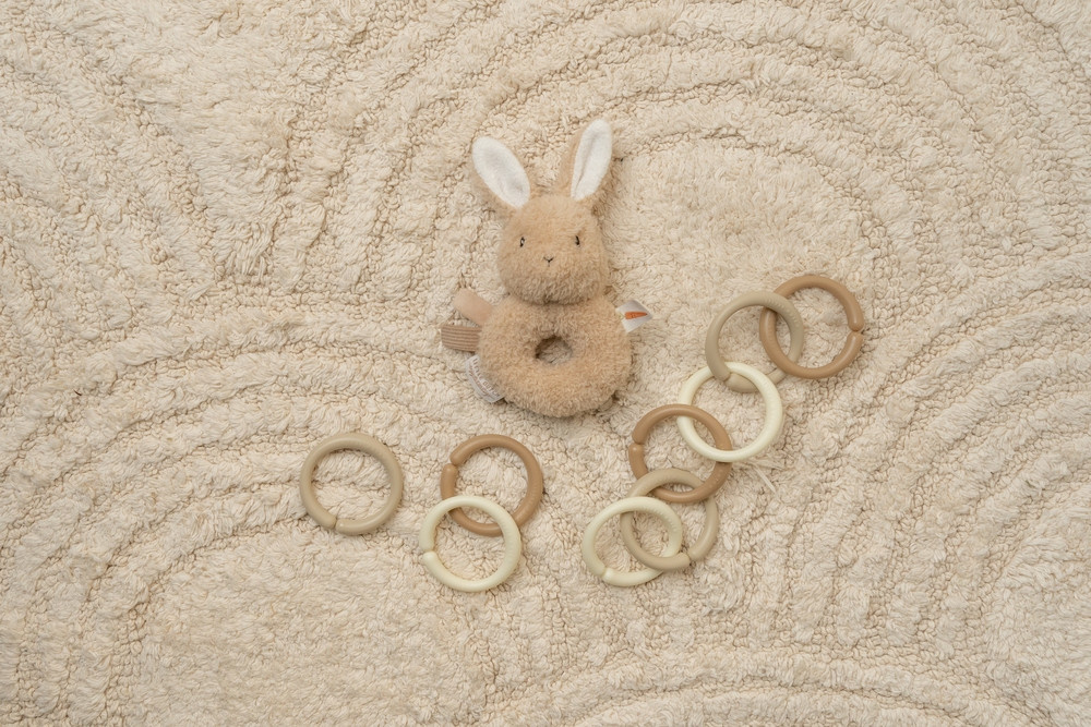 Little Dutch Spielringe Beige, Baby Bunny, 12-teiliges Set - Bild 1